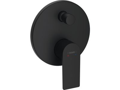Baterie cada - dus Hansgrohe Rebris E montaj incastrat, necesita corp ingropat, negru mat