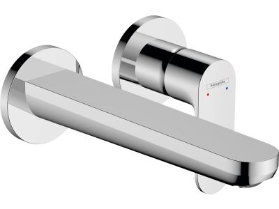 Baterie lavoar Hansgrohe Rebris S EcoSmart cu pipa 200mm, montaj incastrat, necesita corp ingropat,crom