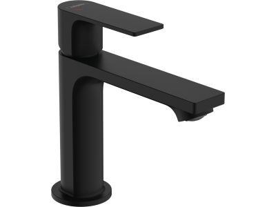Baterie lavoar Hansgrohe Rebris E 110 CoolStart EcoSmart+, ventil pop-up, negru mat