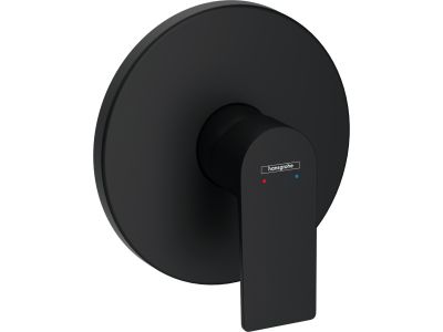 Baterie dus Hansgrohe Rebris E montaj incastrat, necesita corp ingropat, negru mat