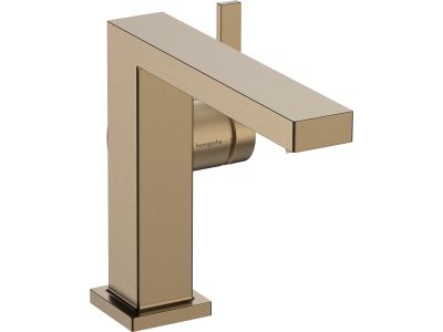 Baterie lavoar Hansgrohe Tecturis E 110 Fine, CoolStart, ventil click-clack, bronz periat