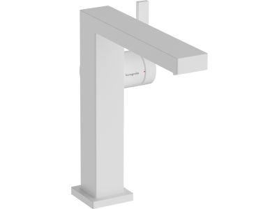 Baterie lavoar Hansgrohe Tecturis E 150 Fine, CoolStart, ventil click-clack, alb mat