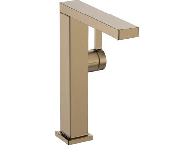 Baterie lavoar Hansgrohe Tecturis E 210 Fine, pipa pivotanta, CoolStart, ventil click-clack, bronz periat