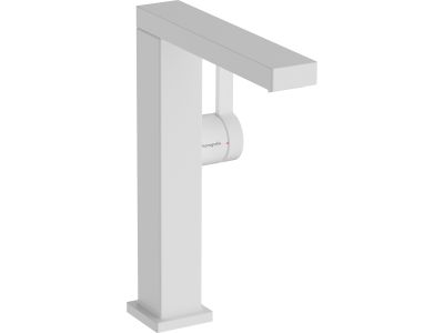 Baterie lavoar Hansgrohe Tecturis E 210 Fine, pipa pivotanta, CoolStart, ventil click-clack, alb mat