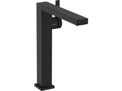 Baterie lavoar Hansgrohe Tecturis E 240 Fine pentru lavoare tip bol, CoolStart, ventil click-clack, negru mat