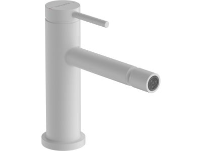 Baterie bideu Hansgrohe Tecturis S, ventil pop-up inclus, alb mat