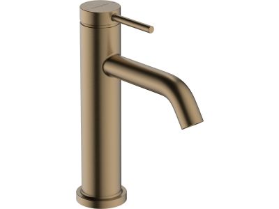 Baterie lavoar Hansgrohe Tecturis S 110 EcoSmart+, ventil pop-up, bronz periat