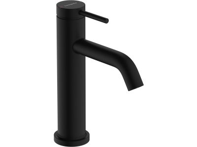 Baterie lavoar Hansgrohe Tecturis S 110 EcoSmart+, ventil pop-up, negru mat