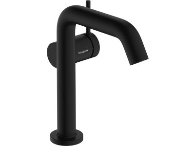 Baterie lavoar Hansgrohe Tecturis S 150 Fine, CoolStart, ventil click-clack, negru mat