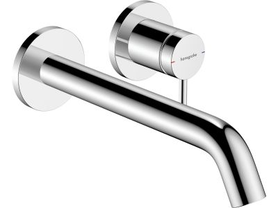 Baterie lavoar Hansgrohe Tecturis S cu pipa 225mm, montaj incastrat, necesita corp ingropat, crom