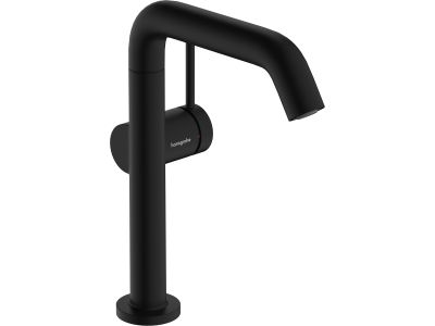 Baterie lavoar Hansgrohe Tecturis S 210 Fine, pipa pivotanta, CoolStart, ventil click-clack, negru mat