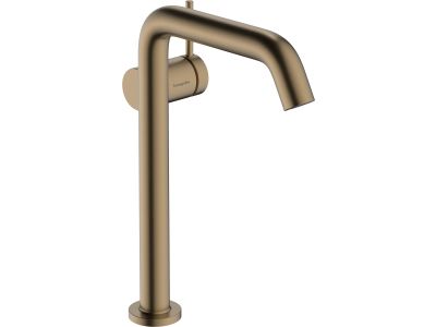 Baterie lavoar Hansgrohe Tecturis S 240 Fine pentru lavoare tip bol, CoolStart, ventil click-clack, bronz periat