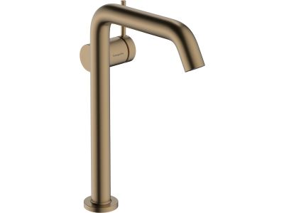 Baterie lavoar Hansgrohe Tecturis S 240 Fine CoolStart EcoSmart+, fara ventil, pentru lavoar tip bol, bronz periat