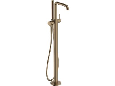 Baterie cada cu montaj pe pardoseala Hansgrohe Tecturis S, necesita corp ingropat, bronz periat