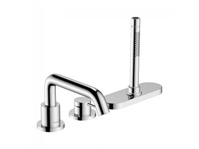 Baterie cada Hansgrohe Tecturis S din 3 elemente, montare pe cada, necesita corp sBox, crom