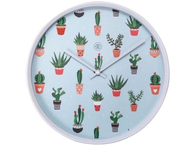 Ceas de perete NeXtime Cactus 30cm, verde