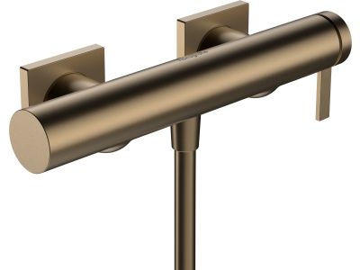 Baterie dus Hansgrohe Tecturis E, bronz periat