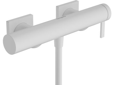 Baterie dus Hansgrohe Tecturis E, alb mat