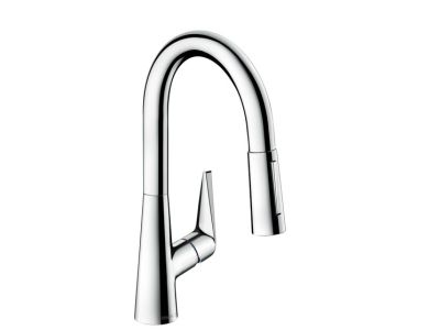 Baterie bucatarie Hansgrohe M5116-H160, ComfortZone 160, dus extractibil cu doua tipuri de jet, crom