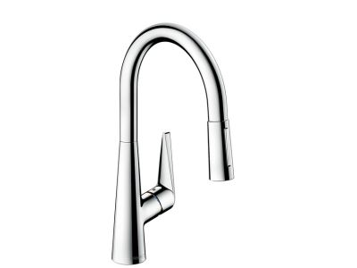 Baterie bucatarie Hansgrohe M5116-H200, ComfortZone 200, dus extractibil cu doua tipuri de jet, crom