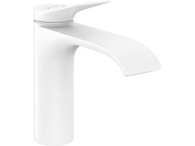 Baterie lavoar Hansgrohe Vivenis 110, ventil pop-up, alb mat