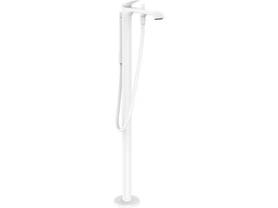 Baterie cada cu montaj pe pardoseala Hansgrohe Vivenis, necesita corp ingropat, alb mat