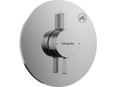 Baterie dus Hansgrohe DuoTurn S cu montaj incastrat, necesita corp ingropat, crom