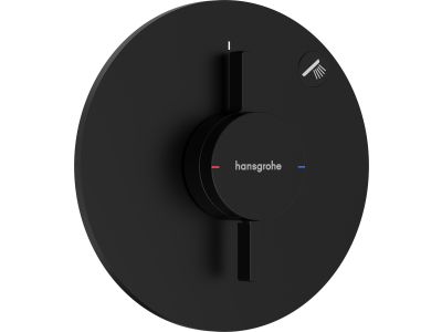 Baterie dus Hansgrohe DuoTurn S cu montaj incastrat, necesita corp ingropat, negru mat