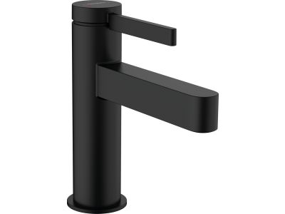 Baterie lavoar Hansgrohe Finoris 100, ventil push-open, negru mat