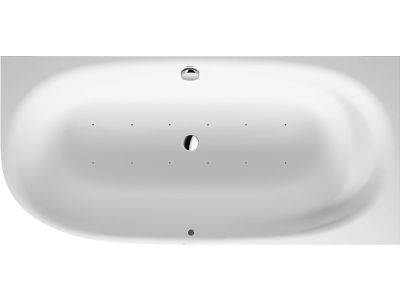 Cada asimetrica cu hidromasaj Duravit Cape Code 190x90 cm orientare dreapta, alb