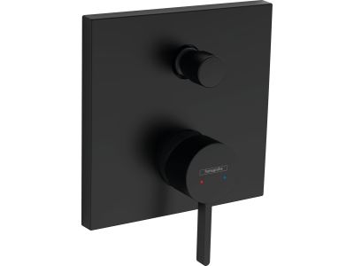 Baterie cada - dus Hansgrohe Finoris montaj incastrat, necesita corp ingropat, negru mat