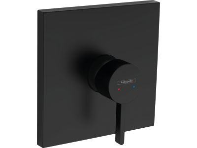 Baterie dus Hansgrohe Finoris montaj incastrat, necesita corp ingropat, negru mat