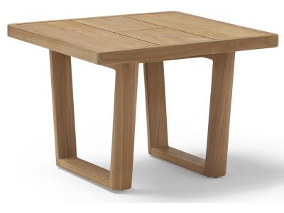 Masuta auxiliara exterior Point Heritage 64x64x46cm, lemn Teak natural