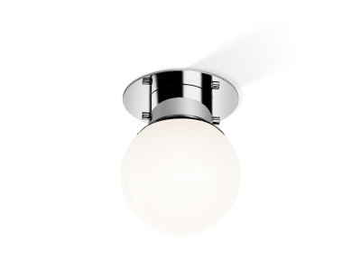 Plafoniera sfera Decor Walther Globe, E27 max 60W, IP44, crom
