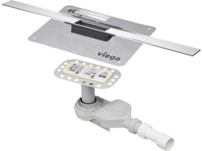 Pachet rigola dus Viega Advantix Cleviva cu capac 80cm inox mat