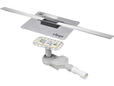 Pachet rigola dus Viega Advantix Cleviva cu capac 100cm inox mat