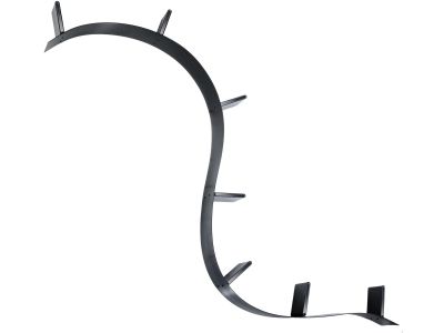 Biblioteca Kartell Bookworm, design Ron Arad, 7 rafturi, 320cm, negru