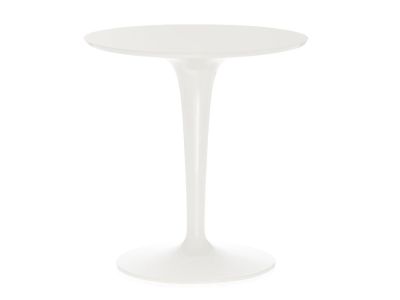 Masuta Kartell Tip Top Mono, design Philippe Starck & Eugeni Quitllet, d48cm, h50cm, alb