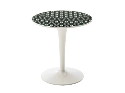 Masuta Kartell TipTop design Philippe Starck & Eugeni Quitllet, editie Double J, d48.5cm, h50, model olive