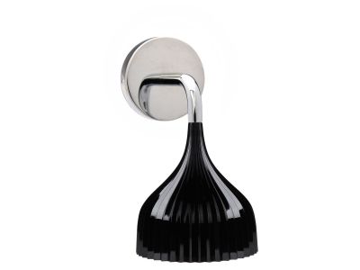Aplica de perete Kartell E design Ferruccio Laviani, max 28W E14, d 13.5cm, negru mat