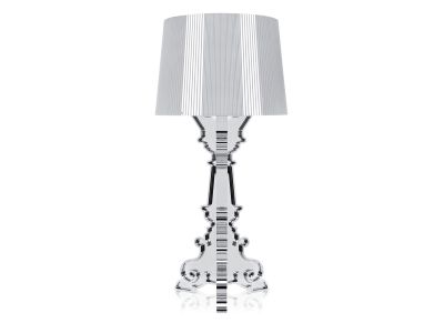 Veioza Kartell Bourgie design Ferruccio Laviani, E14 max 3x28W, d37cm, argintiu metalizat
