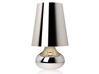 Veioza Kartell Cindy design Ferruccio Laviani, d23.6cm, h42cm, platinum