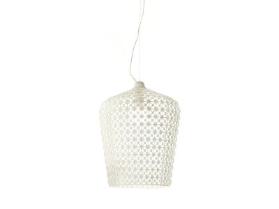 Suspensie Kartell Kabuki design Ferruccio Laviani, LED 15W, h73-268cm, alb