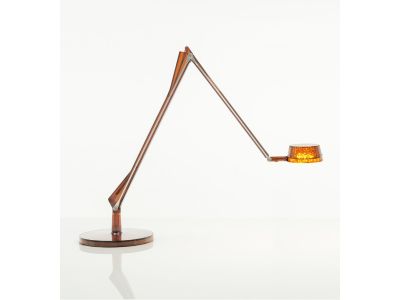 Veioza Kartell Aledin Dec design Alberto & Francesco Meda, chihlimbar transparent