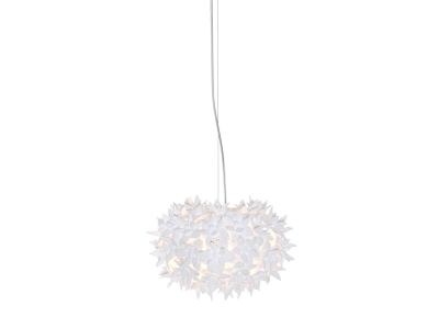 Suspensie Kartell Bloom design Ferruccio Laviani, G9 max 3x33W, d28cm, alb
