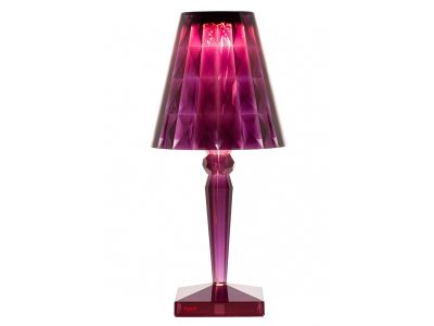 Veioza Kartell Big Battery design Ferruccio Laviani, LED 3W, h37.3cm, violet pruna transparent