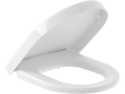 Capac WC Villeroy & Boch Subway 2.0 Compact cu inchidere lenta, alb Alpin
