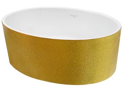 Lavoar tip bol Besco Uniqa Glam 32x46x17cm, Gold