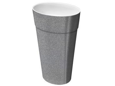 Lavoar free-standing Besco Uniqa Glam 32x46x84cm, Silver