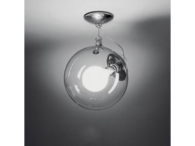 Plafoniera Artemide Miconos design Ernesto Gismondi, transparent